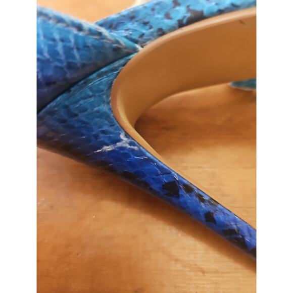 Thalia sodi playa Strappy High Heels Snake Pattern Size 8.5M - Picture 9 of 13